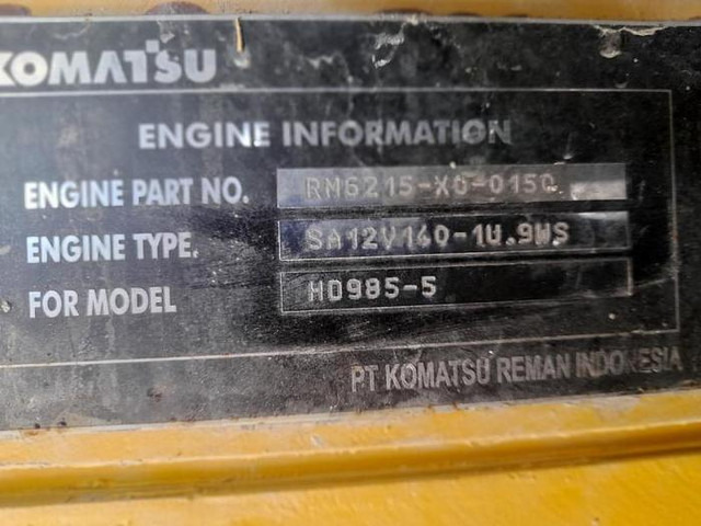 Komatsu SA12V140 - WA800 - HD785 - HD985 - D475 engine - - Dzinējs: foto 5 Komatsu SA12V140 - WA800 - HD785 - HD985 - D475 engine - - Dzinējs: foto 5