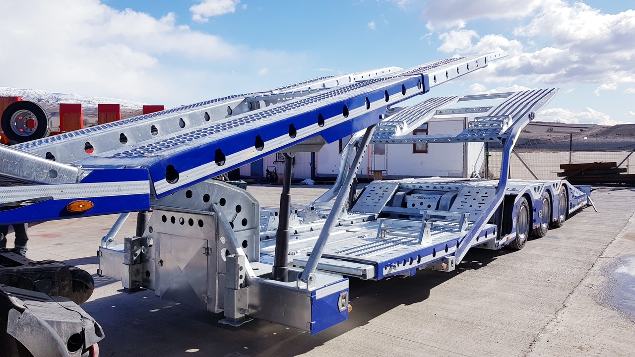 Puspiekabe autovedējs ALPHAMAX 3 AXLE TRUCK TRANSPORTER VEGA TRAILER: foto 7