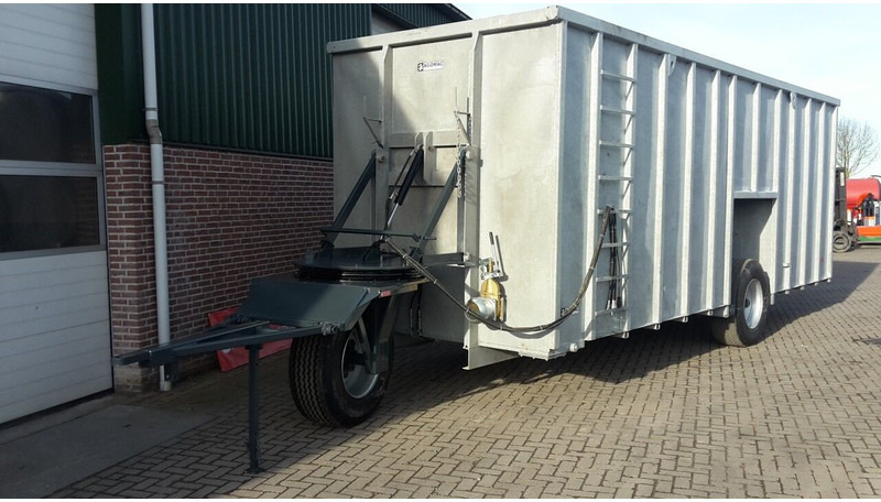 Mestcontainer met neuswiel - Minerālmēslu izkliedētājs: foto 2 Mestcontainer met neuswiel - Minerālmēslu izkliedētājs: foto 2