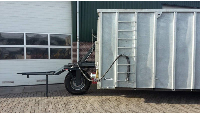Mestcontainer met neuswiel - Minerālmēslu izkliedētājs: foto 1 Mestcontainer met neuswiel - Minerālmēslu izkliedētājs: foto 1