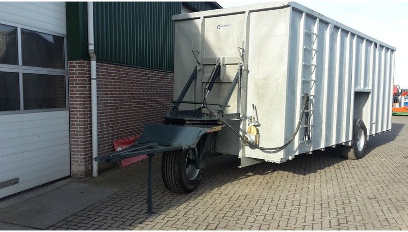 Mestcontainer met neuswiel - Minerālmēslu izkliedētājs: foto 5 Mestcontainer met neuswiel - Minerālmēslu izkliedētājs: foto 5