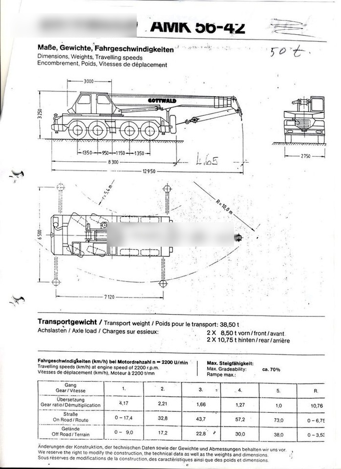 Gottwald АМК 56-42 - Autoceltnis: foto 5 Gottwald АМК 56-42 - Autoceltnis: foto 5