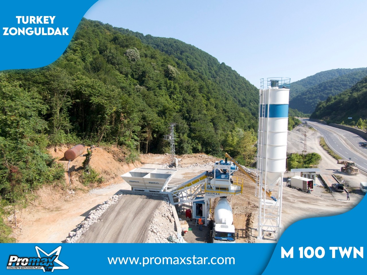 Jaunā Betona rūpnīca PROMAX MOBILE CONCRETE BATCHING PLANT M100-TWN (100m3/h): foto 6