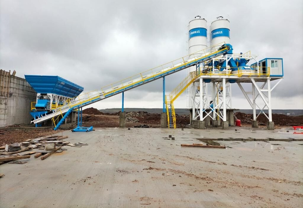 Promax Stationary Concrete Batching Plant with Double Planetary Mixer - Betona rūpnīca: foto 1 Promax Stationary Concrete Batching Plant with Double Planetary Mixer - Betona rūpnīca: foto 1