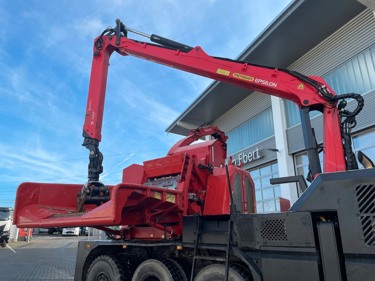 Kokvedējs, Kravas auto ar manipulatoru Mercedes-Benz TUROX 8x8 Eschlböck Biber 92 Holzhacker / 1.512h: foto 10