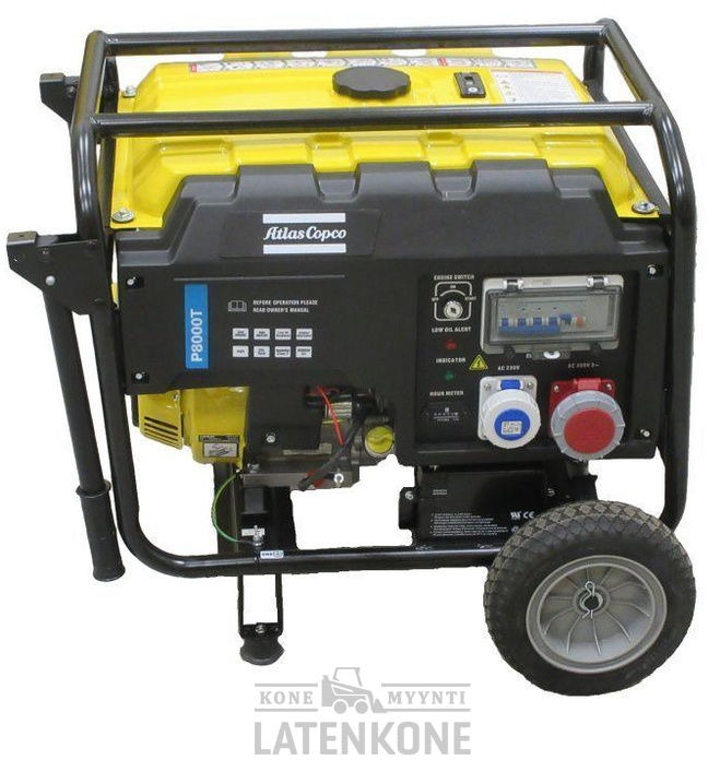 Atlas Copco P8000T AVR Generaattori - Elektroģenerators: foto 2 Atlas Copco P8000T AVR Generaattori - Elektroģenerators: foto 2