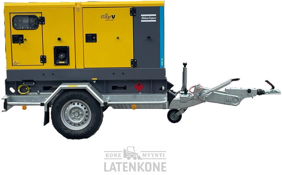 Atlas Copco QAS 45 50 Hz Generaattori StageV vetovarustuksella - Elektroģenerators: foto 1 Atlas Copco QAS 45 50 Hz Generaattori StageV vetovarustuksella - Elektroģenerators: foto 1