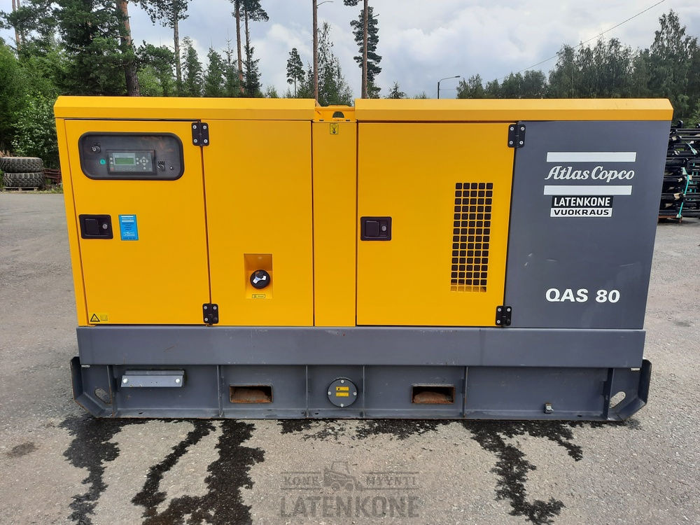 Atlas Copco QAS 80 50 Hz Generaattori ID 4803 - Elektroģenerators: foto 1 Atlas Copco QAS 80 50 Hz Generaattori ID 4803 - Elektroģenerators: foto 1
