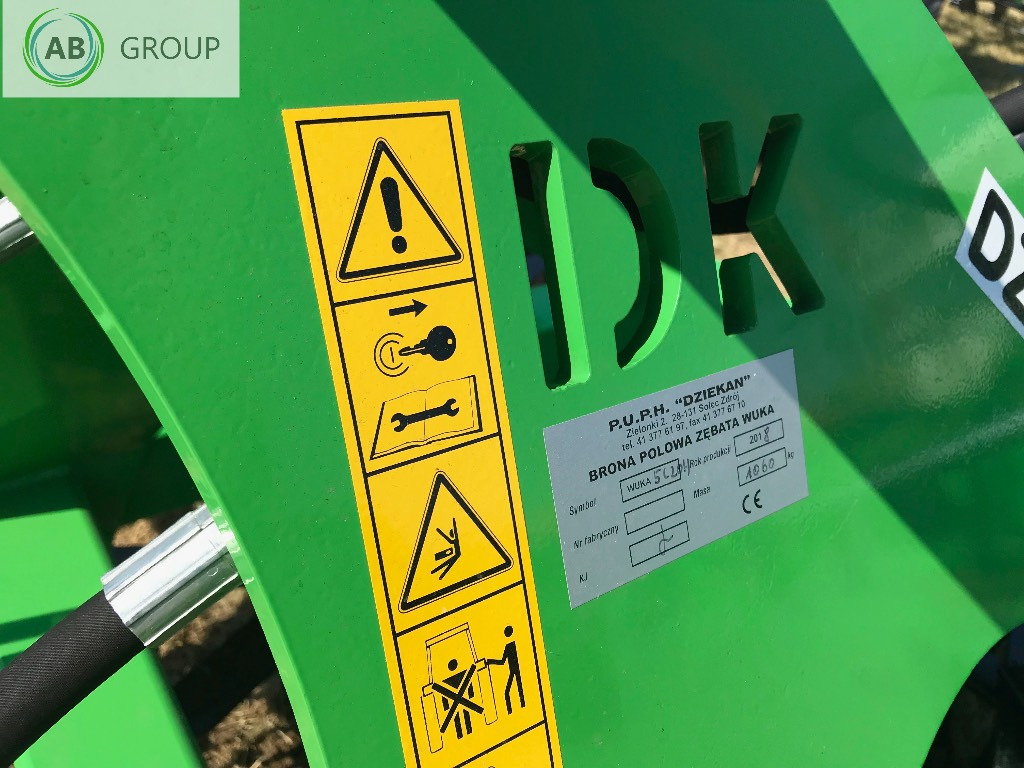 Dziekan hydraulic folding meadow harrow WUKA 5m 5C20H - Pļavu ecēšā: foto 2 Dziekan hydraulic folding meadow harrow WUKA 5m 5C20H - Pļavu ecēšā: foto 2