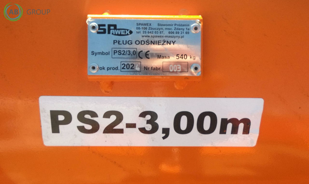 Spawex straight snow plow PS-2, 3 m - Sniega arkls - Lauksaimniecības tehnika: foto 5 Spawex straight snow plow PS-2, 3 m - Sniega arkls - Lauksaimniecības tehnika: foto 5