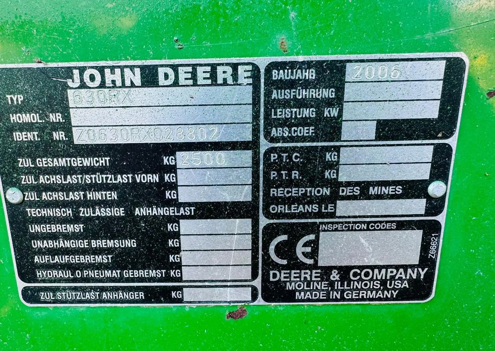 John Deere 630R - Labības heders: foto 4 John Deere 630R - Labības heders: foto 4