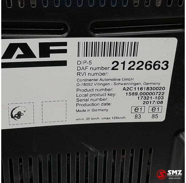 DAF Occ instrumentenpaneel DAF - Mērinstrumentu panelis - Kravas automašīna: foto 3 DAF Occ instrumentenpaneel DAF - Mērinstrumentu panelis - Kravas automašīna: foto 3