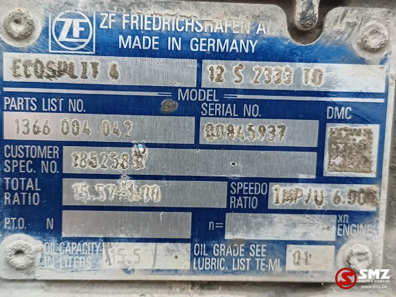 DAF Occ versnellingsbak 12S2333TD DAF - Pārnesumkārba - Kravas automašīna: foto 5 DAF Occ versnellingsbak 12S2333TD DAF - Pārnesumkārba - Kravas automašīna: foto 5