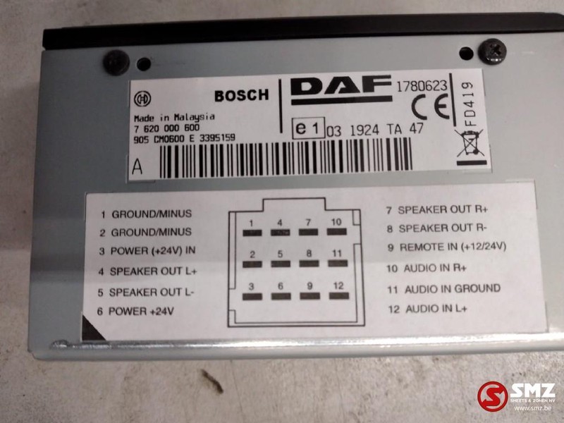 DAF Occ versterker geluidsinstallatie DAF CF,XF - Elektroniskais vadības bloks (ECU) - Kravas automašīna: foto 2 DAF Occ versterker geluidsinstallatie DAF CF,XF - Elektroniskais vadības bloks (ECU) - Kravas automašīna: foto 2