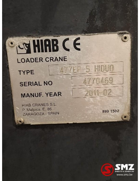 Hiab Occ Autolaadkraan Hiab 477-5 + radio - Strēle: foto 5 Hiab Occ Autolaadkraan Hiab 477-5 + radio - Strēle: foto 5