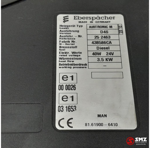 MAN Occ standverwarming Airtronic M D4S MAN - Apsilde/ Ventilācija - Kravas automašīna: foto 5 MAN Occ standverwarming Airtronic M D4S MAN - Apsilde/ Ventilācija - Kravas automašīna: foto 5