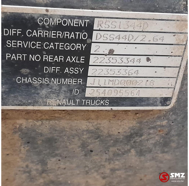 Renault Occ aandrijfas RSS1344D Renault - Pusass - Kravas automašīna: foto 5 Renault Occ aandrijfas RSS1344D Renault - Pusass - Kravas automašīna: foto 5