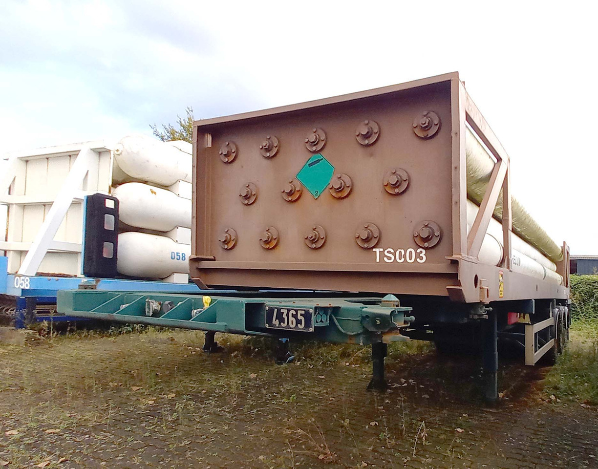 FRUEHAUF Gas tank tube semi-trailer used for compressed helium, hydrogen, Wasserstoff - Puspiekabe cisterna: foto 2 FRUEHAUF Gas tank tube semi-trailer used for compressed helium, hydrogen, Wasserstoff - Puspiekabe cisterna: foto 2