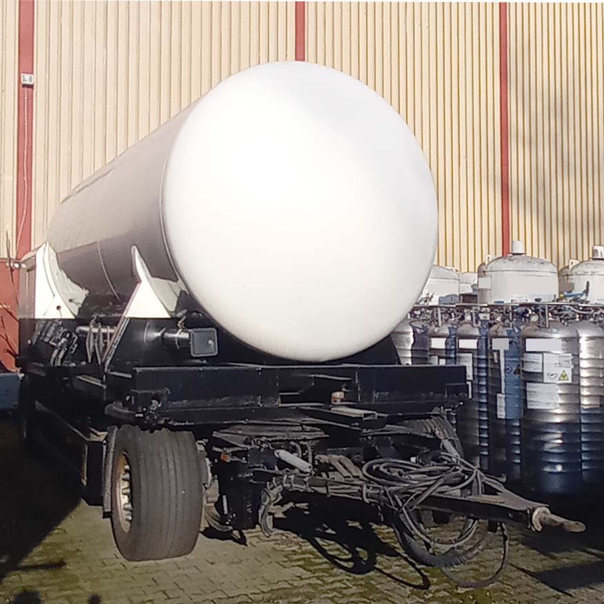 GOFA Gas tank trailer cryogenic used for oxygen, nitrogen, argon, gas. - Puspiekabe cisterna: foto 1 GOFA Gas tank trailer cryogenic used for oxygen, nitrogen, argon, gas. - Puspiekabe cisterna: foto 1