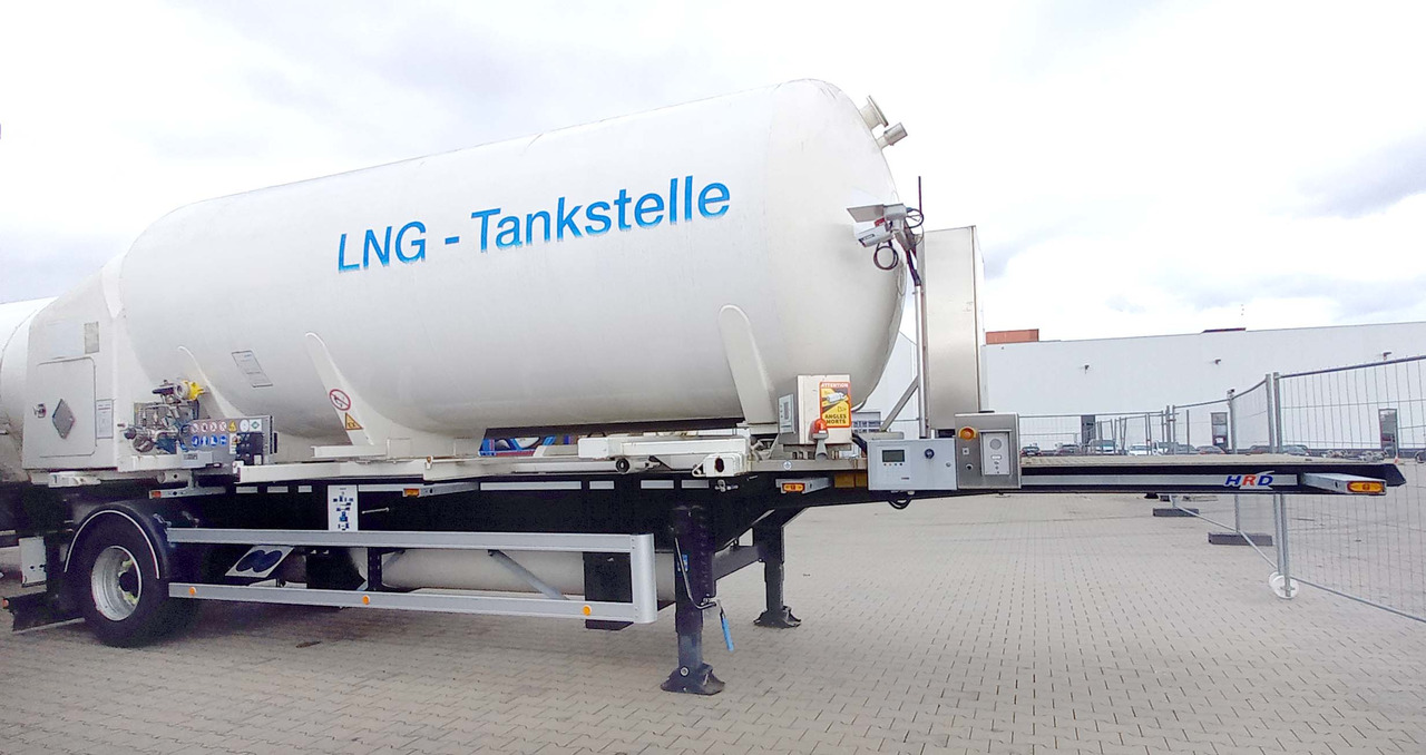 Schwingenschlögel LNG tank filling station Methan Gas Cryogenic tank gas tank - Puspiekabe cisterna: foto 1 Schwingenschlögel LNG tank filling station Methan Gas Cryogenic tank gas tank - Puspiekabe cisterna: foto 1