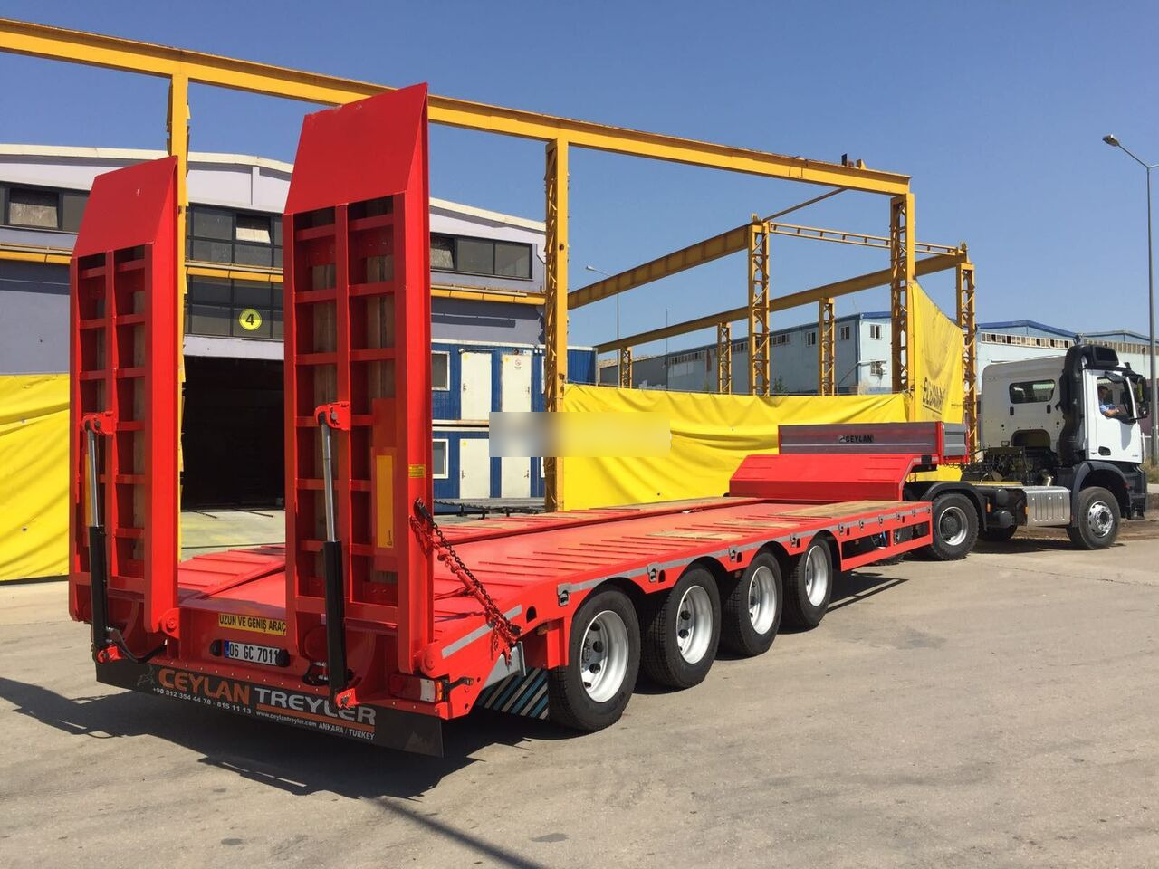 Jaunā Puspiekabe zema profila platforma CEYLAN 4 AXLES STANDART & EXTENDABLE LOWBED: foto 11