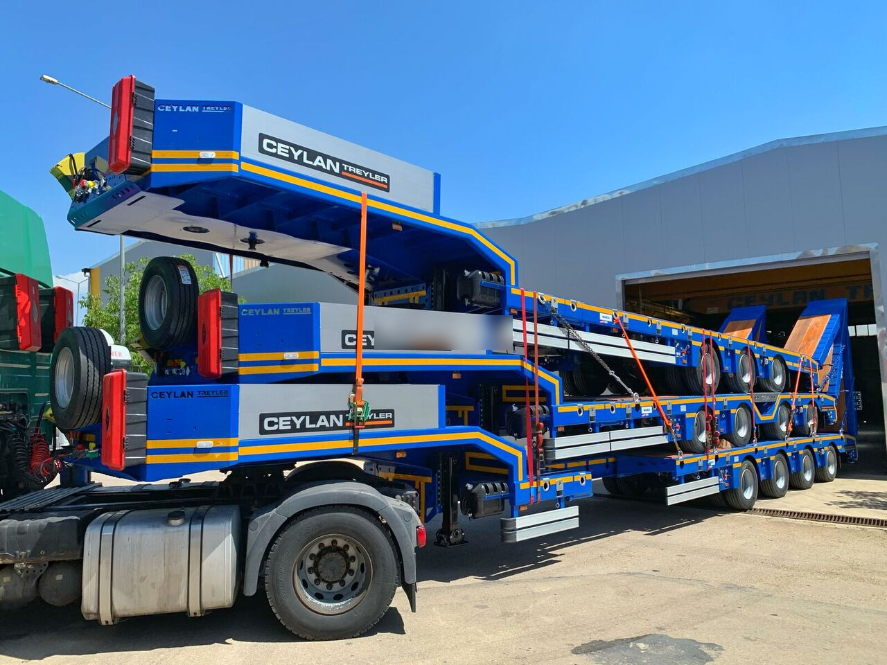 Jaunā Puspiekabe zema profila platforma CEYLAN 4 AXLES STANDART & EXTENDABLE LOWBED: foto 19