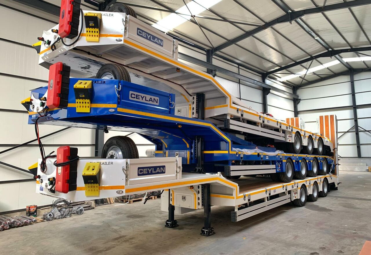 Jaunā Puspiekabe zema profila platforma CEYLAN 4 AXLES STANDART & EXTENDABLE LOWBED: foto 26