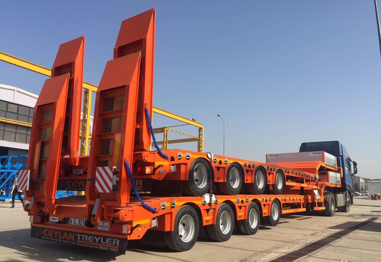 Jaunā Puspiekabe zema profila platforma CEYLAN 4 AXLES STANDART & EXTENDABLE LOWBED: foto 10
