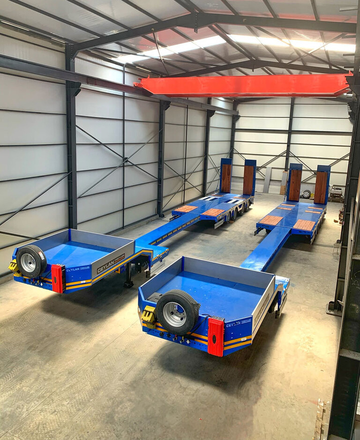 Jaunā Puspiekabe zema profila platforma CEYLAN 4 AXLES STANDART & EXTENDABLE LOWBED: foto 23