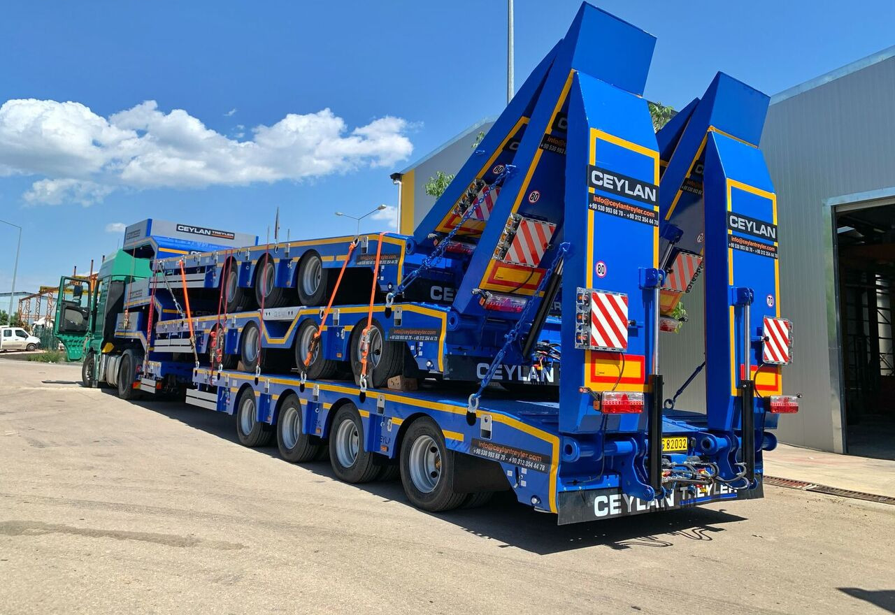 Jaunā Puspiekabe zema profila platforma CEYLAN 4 AXLES STANDART & EXTENDABLE LOWBED: foto 20