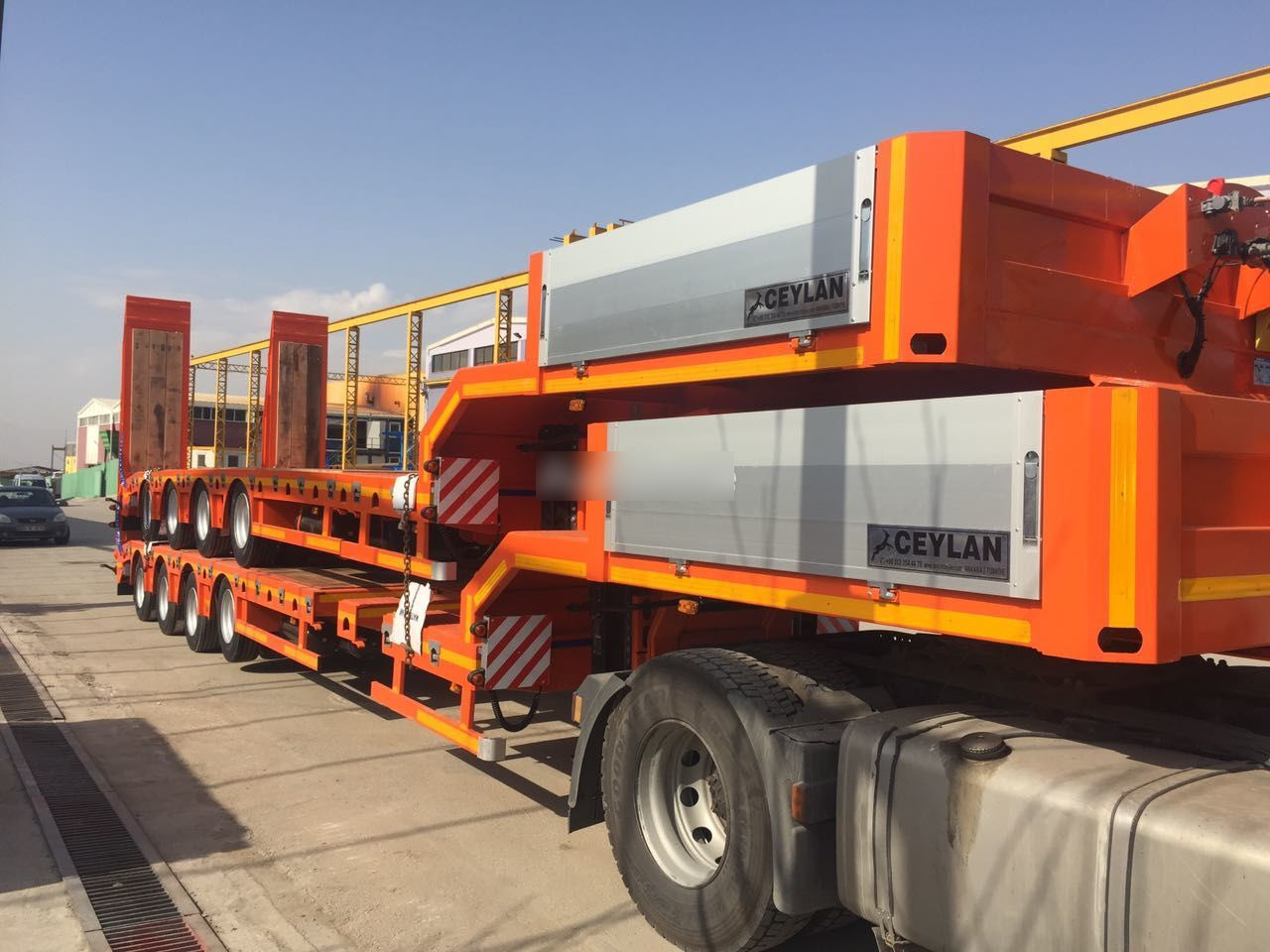 Jaunā Puspiekabe zema profila platforma CEYLAN 4 AXLES STANDART & EXTENDABLE LOWBED: foto 14