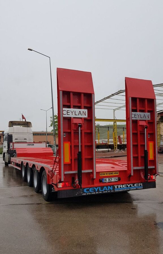 Jaunā Puspiekabe zema profila platforma CEYLAN 4 AXLES STANDART & EXTENDABLE LOWBED: foto 16