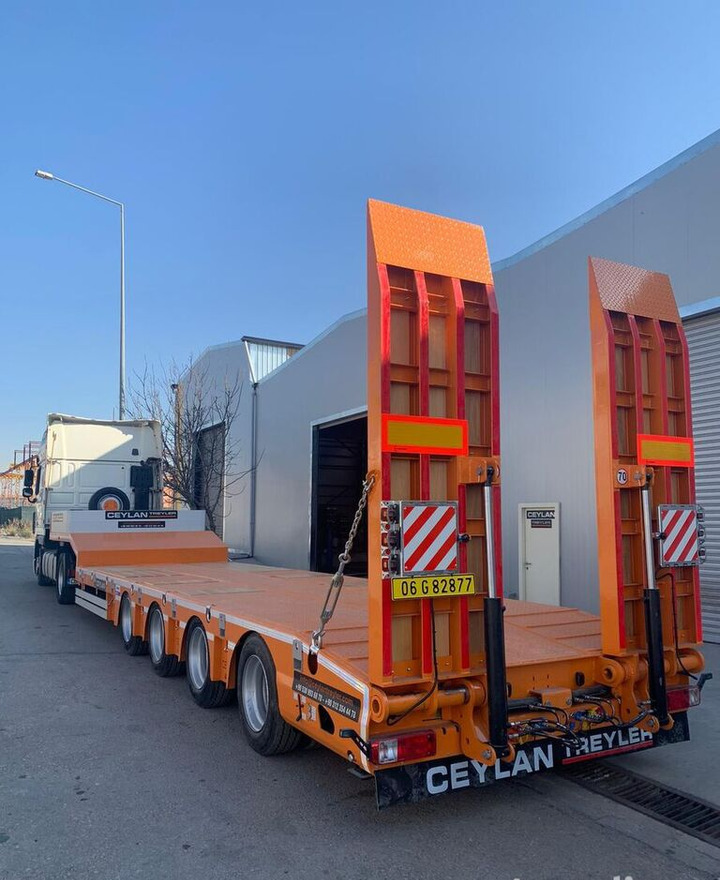 Jaunā Puspiekabe zema profila platforma CEYLAN 4 AXLES STANDART & EXTENDABLE LOWBED: foto 18