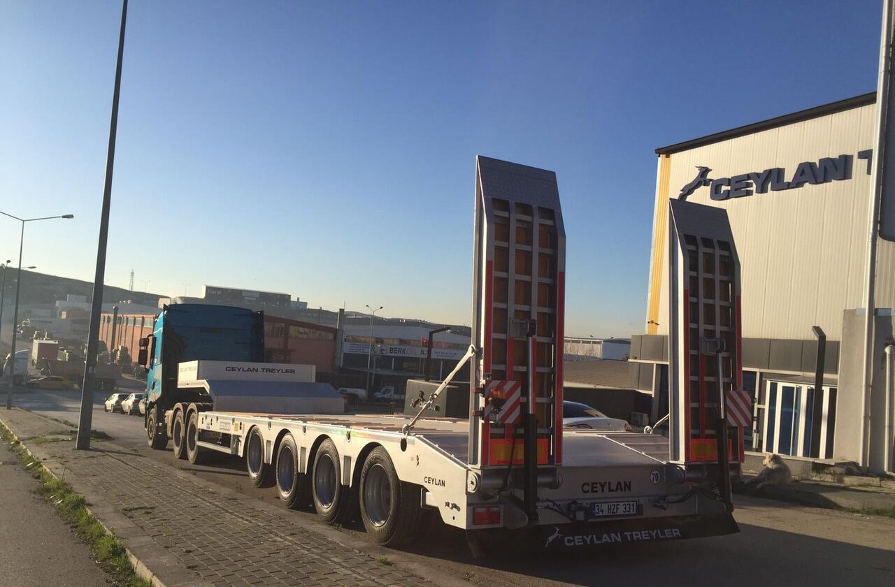 Jaunā Puspiekabe zema profila platforma CEYLAN 4 AXLES STANDART & EXTENDABLE LOWBED: foto 21