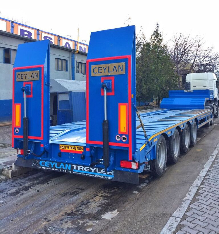 Jaunā Puspiekabe zema profila platforma CEYLAN 4 AXLES STANDART & EXTENDABLE LOWBED: foto 17