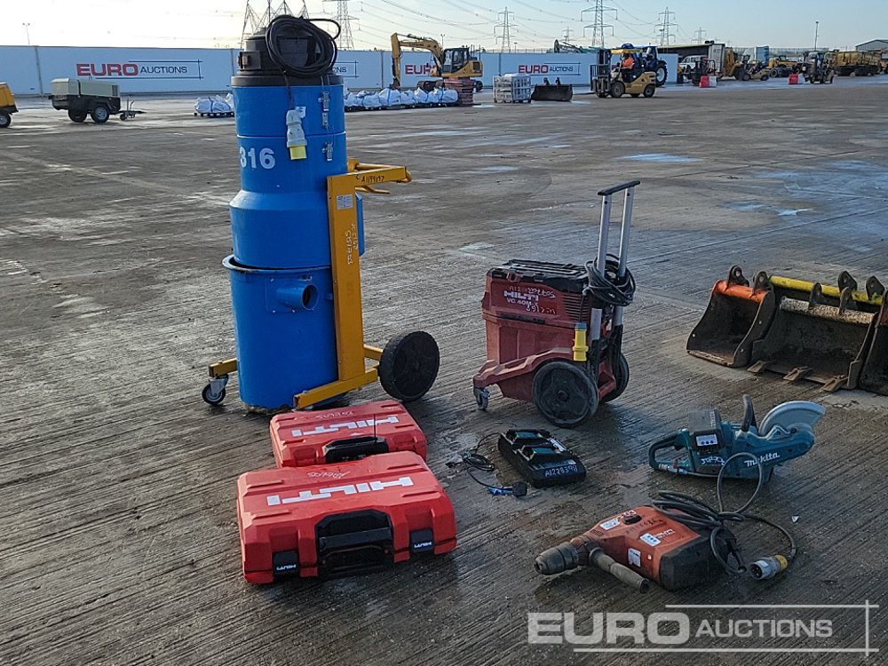 110 Volt SPE Vacuum, Hilti VC 40M-X 110 Volt Dust Extractor, Makita Cordless Floor Saw & Charger Pack, Hilti TE 70-ATC 110 Volt Hammer Drill, Hilti TE 700-AVR 110 Volt Hammer Drill, Hilti TE 30 110 Vo - Celtniecības maisītājs: foto 2 110 Volt SPE Vacuum, Hilti VC 40M-X 110 Volt Dust Extractor, Makita Cordless Floor Saw & Charger Pack, Hilti TE 70-ATC 110 Volt Hammer Drill, Hilti TE 700-AVR 110 Volt Hammer Drill, Hilti TE 30 110 Vo - Celtniecības maisītājs: foto 2