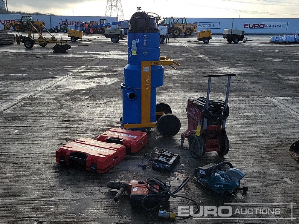 110 Volt SPE Vacuum, Hilti VC 40M-X 110 Volt Dust Extractor, Makita Cordless Floor Saw & Charger Pack, Hilti TE 70-ATC 110 Volt Hammer Drill, Hilti TE 700-AVR 110 Volt Hammer Drill, Hilti TE 30 110 Vo - Celtniecības maisītājs: foto 1 110 Volt SPE Vacuum, Hilti VC 40M-X 110 Volt Dust Extractor, Makita Cordless Floor Saw & Charger Pack, Hilti TE 70-ATC 110 Volt Hammer Drill, Hilti TE 700-AVR 110 Volt Hammer Drill, Hilti TE 30 110 Vo - Celtniecības maisītājs: foto 1