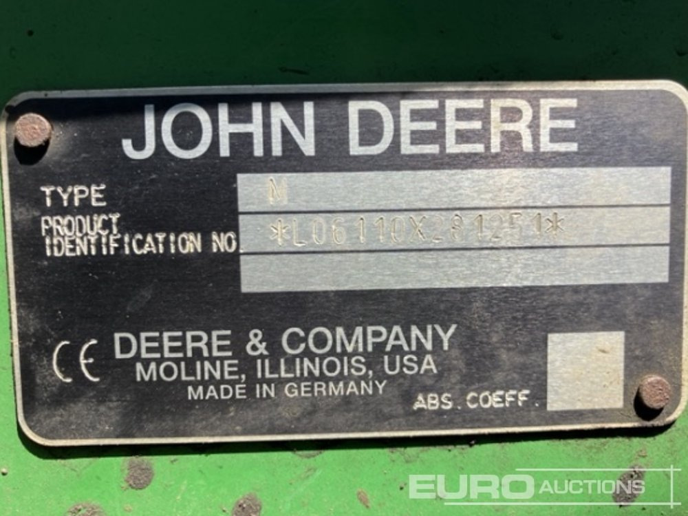 2001 John Deere 6110 - Traktors: foto 4 2001 John Deere 6110 - Traktors: foto 4