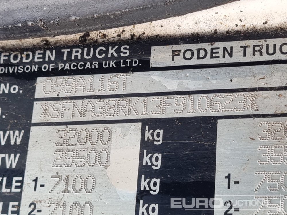 Kravas automašīna pašizgāzējs 2002 Foden X400: foto 37