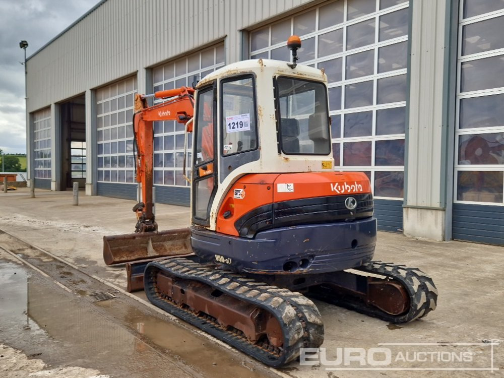 2007 Kubota U50-3 - Mini-ekskavators: foto 3 2007 Kubota U50-3 - Mini-ekskavators: foto 3