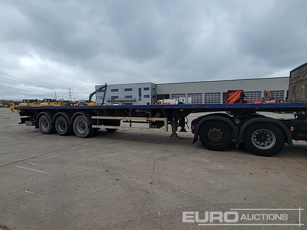 Bortu puspiekabe/ Platforma 2007 SDC Trailer Tri Axle Extendable Flatbed Trailer, Twist Locks, Rear Steer: foto 6