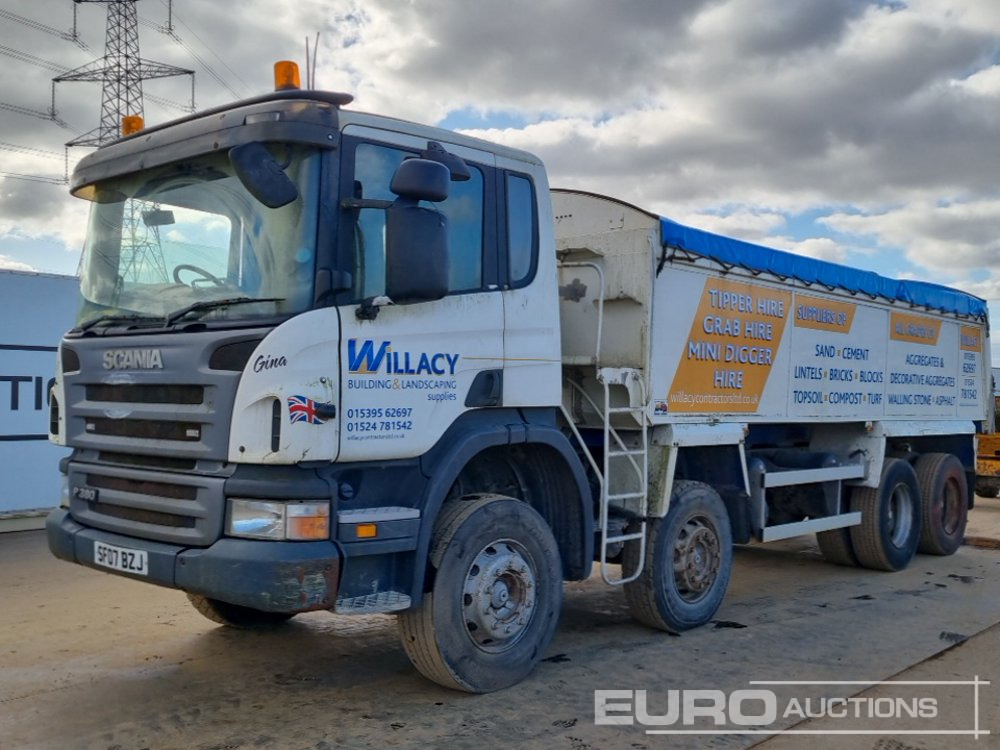 2007 Scania P380 - Kravas automašīna pašizgāzējs: foto 1 2007 Scania P380 - Kravas automašīna pašizgāzējs: foto 1