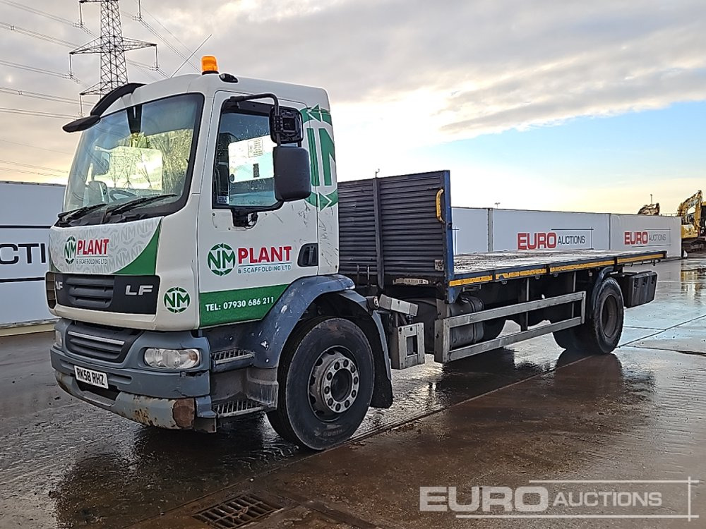 2008 DAF LF55.250 - Bortu kravas automašīna/ Platforma: foto 1 2008 DAF LF55.250 - Bortu kravas automašīna/ Platforma: foto 1