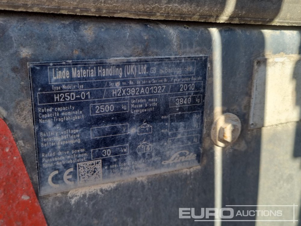 Dīzeļiekrāvējs 2010 Linde H25D-01: foto 28