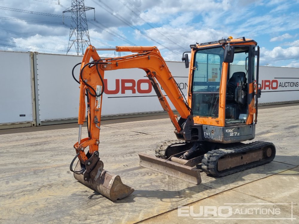 2011 Doosan DX27Z - Mini-ekskavators: foto 1 2011 Doosan DX27Z - Mini-ekskavators: foto 1