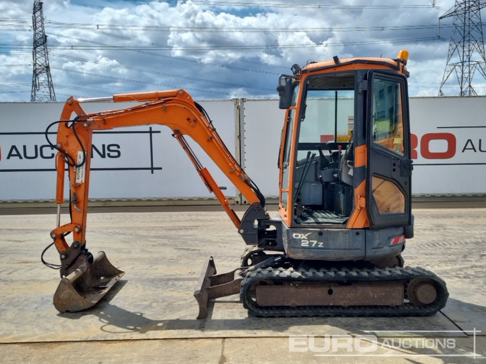 2011 Doosan DX27Z - Mini-ekskavators: foto 2 2011 Doosan DX27Z - Mini-ekskavators: foto 2