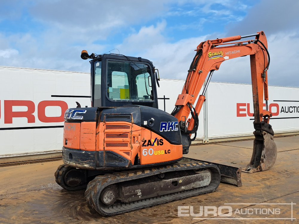 2012 Hitachi ZX60USB-3 CLR - Mini-ekskavators: foto 5 2012 Hitachi ZX60USB-3 CLR - Mini-ekskavators: foto 5