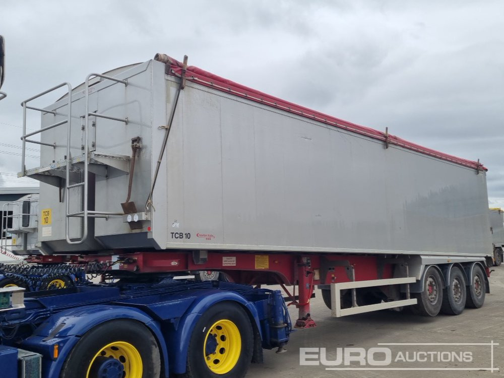 2013 Fruehauf Tri Axle Bulk Tipping Trailer, Lift Axle, Easy Sheet - Puspiekabe pašizgāzējs: foto 1 2013 Fruehauf Tri Axle Bulk Tipping Trailer, Lift Axle, Easy Sheet - Puspiekabe pašizgāzējs: foto 1