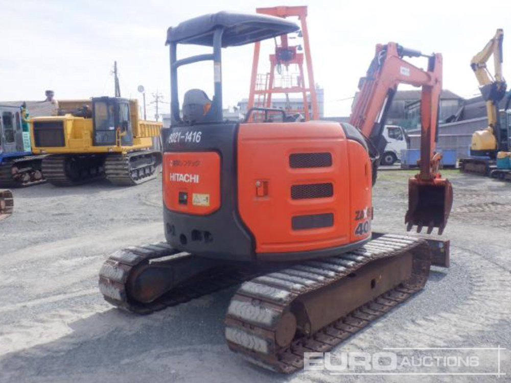 2013 Hitachi ZX40U-5A - Mini-ekskavators: foto 5 2013 Hitachi ZX40U-5A - Mini-ekskavators: foto 5