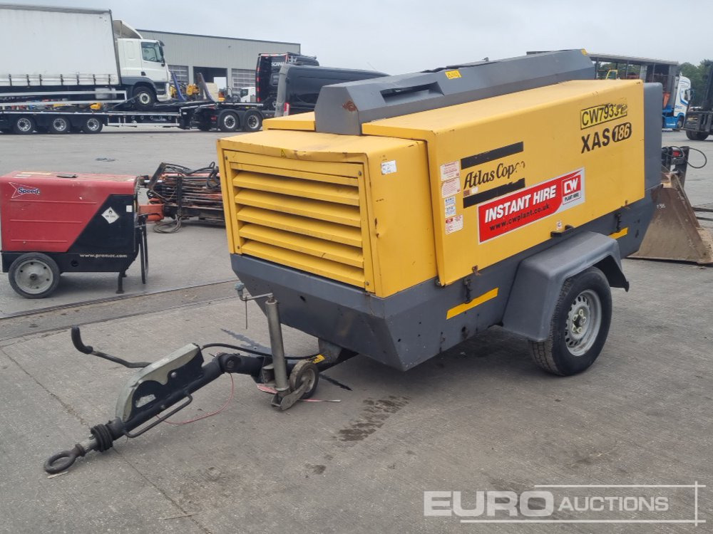 2014 Atlas Copco XAS186 - Gaisa kompresors: foto 1 2014 Atlas Copco XAS186 - Gaisa kompresors: foto 1
